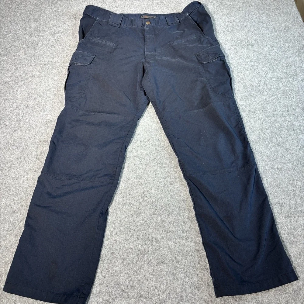 5.11 Tactical Cargo Pants Mens 39x30 Navy Blue Ripstop Utility Work Military